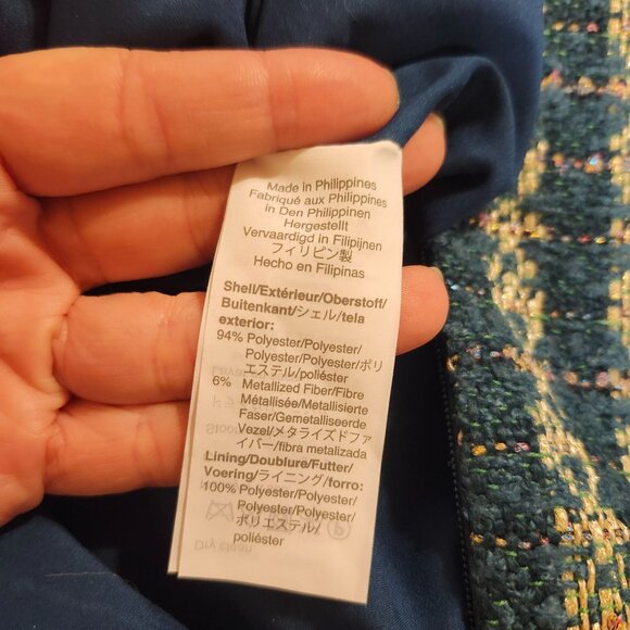 J.Crew Womens Tweed Pencil Skirt No. 2 Size 8 Plaid Wool Blend New With Tags - Picture 8 of 9